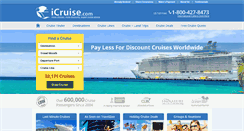 Desktop Screenshot of icruise.com